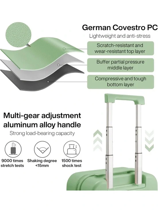 14 IN Underseat Carry On Suitcase - Picture 4 of 8
